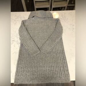 Grey Turtlenck Cozy Backless Women’s Dress Size Small
